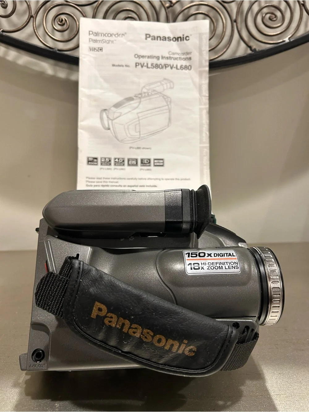 Panasonic Gray/Silver Handheld Camcorder with CarryCase Tapes,batteries &charger